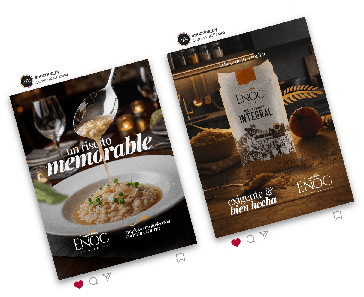 Publicaciones de ENOC Rice en redes sociales